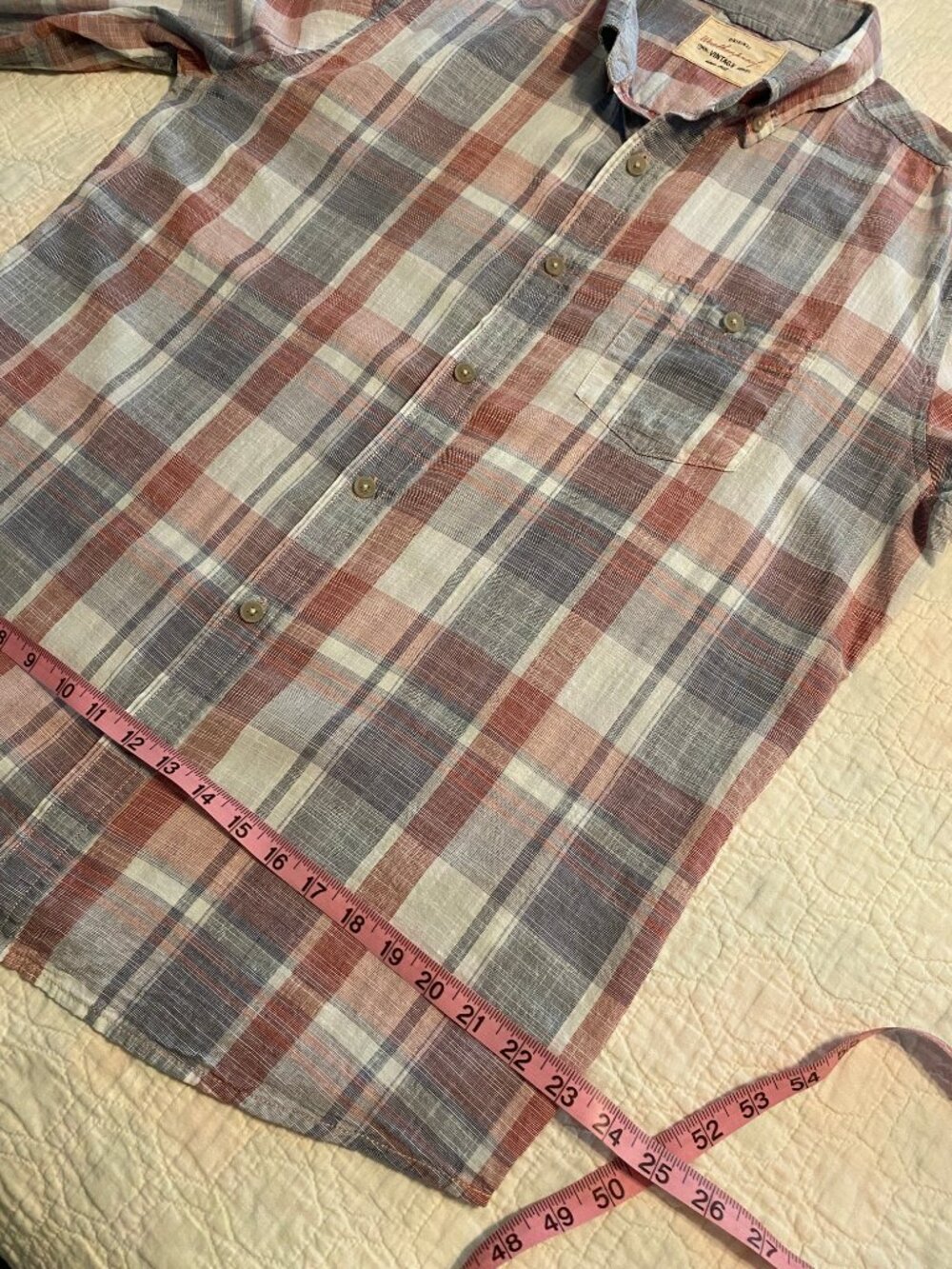 Weatherproof - Men’s Plaid Long Sleeve Button Down Shirt - Size Large - Picture 9 of 11